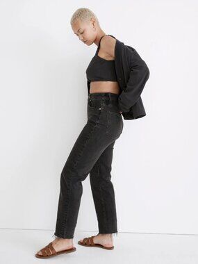 Madewell Curvy Perfect Vintage Straight Jean in Lunar Wash